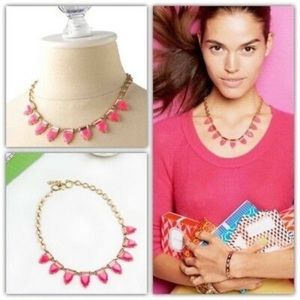Stella & Dot Pink and Gold Necklace